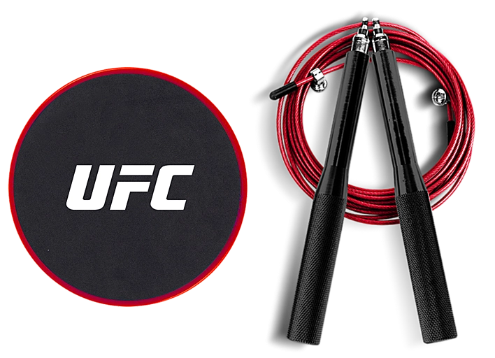 Набор для тренировки ног (Скоростная скакалка и Слайдеры) UFC UHA-69924
