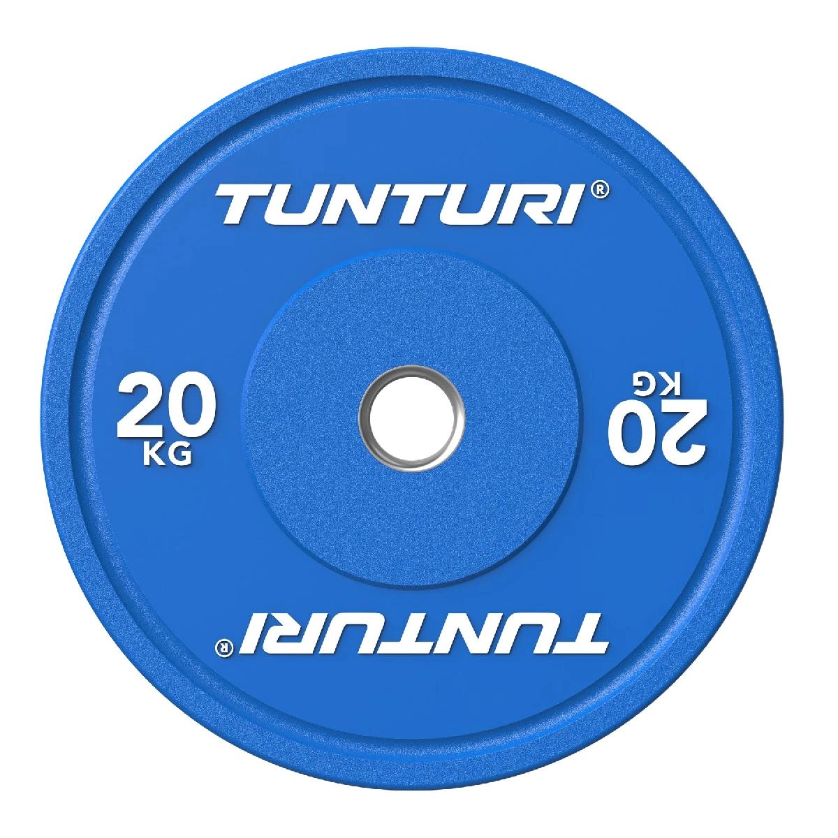 Диск бамперный Tunturi Platinum, синий, 20 кг