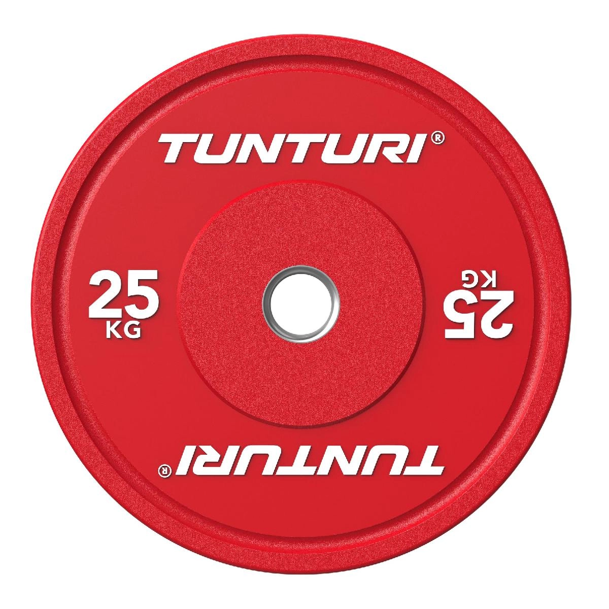 Диск бамперный Tunturi Platinum, красный, 25 кг