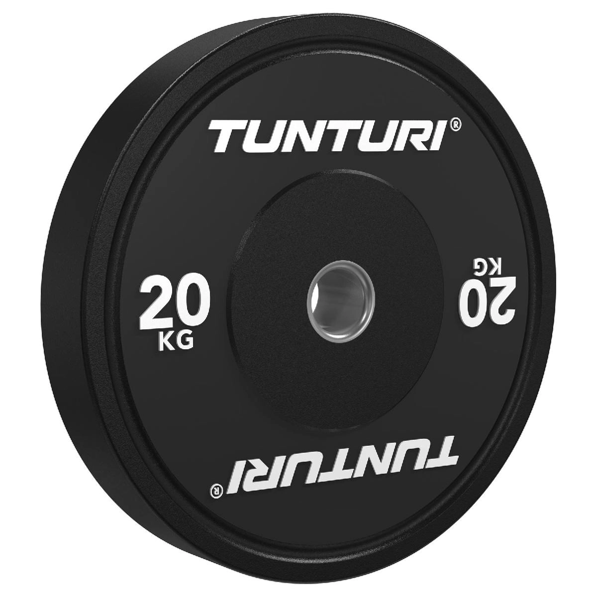 Диск бамперный Tunturi Platinum, черный, 20 кг