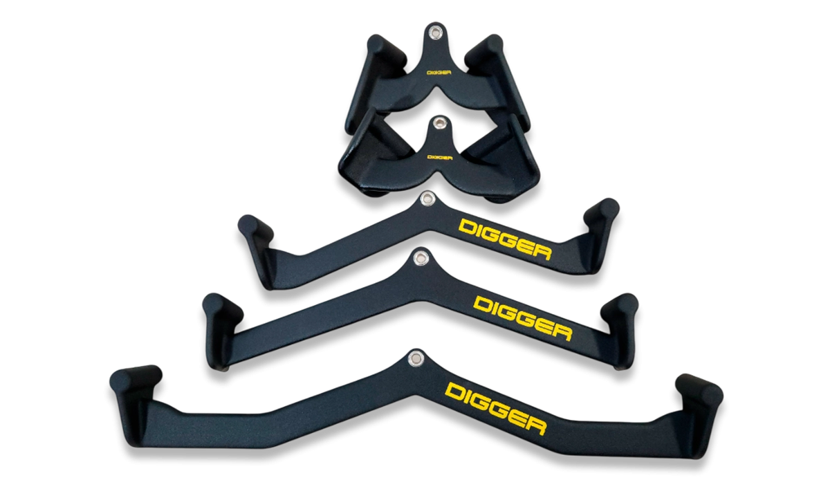 Комплект профессиональных рукояток для тяги (5шт) Hasttings Digger HD61F2A