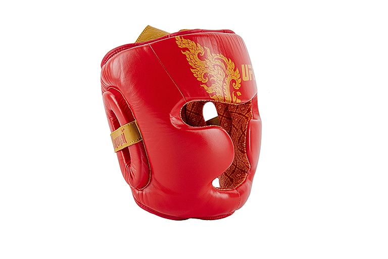 UFC Premium True Thai Шлем для бокса, цвет красный, размер L