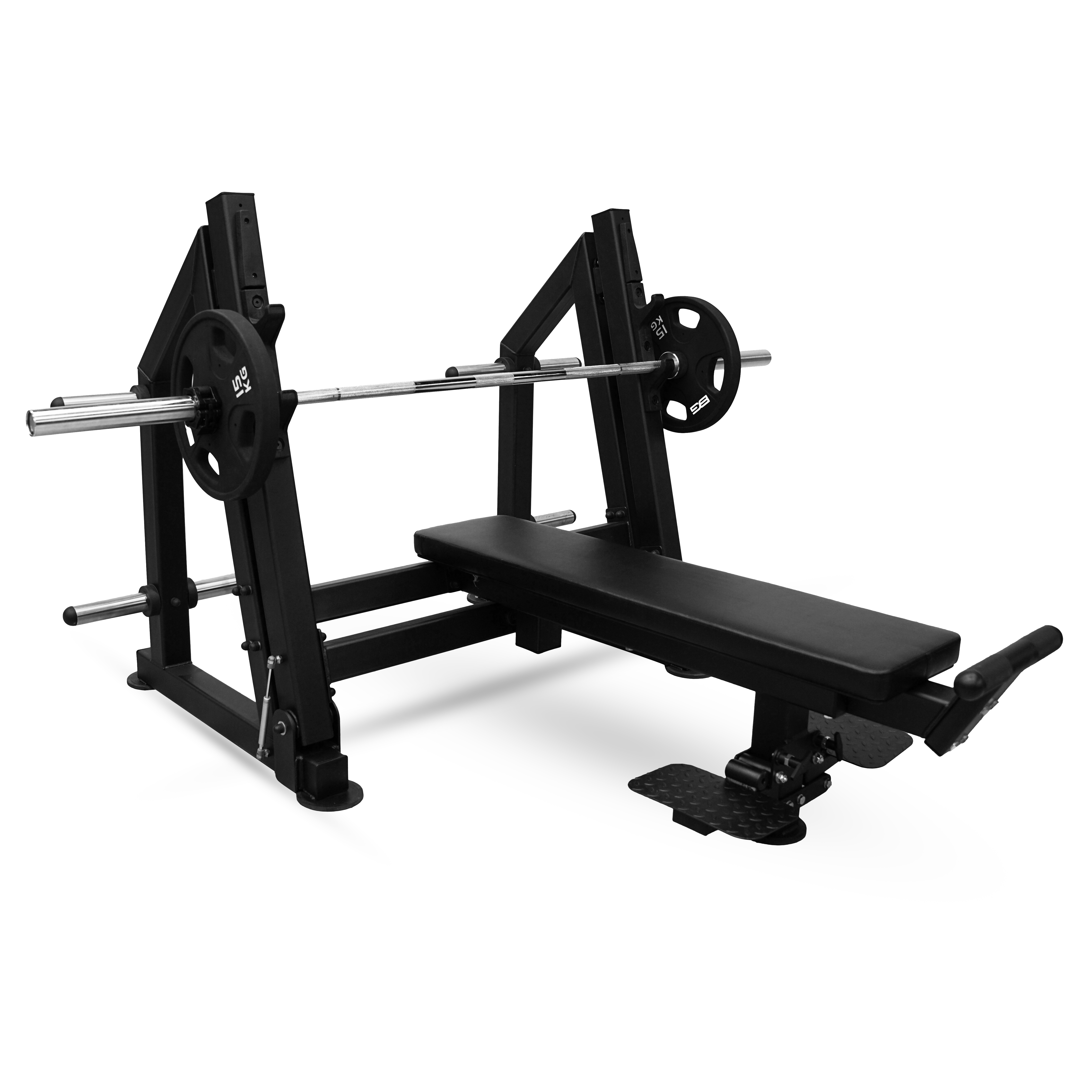 Скамья для жима лёжа с доводчиком, упором и подставкой для ног BRONZE GYM PARTNER ML-901