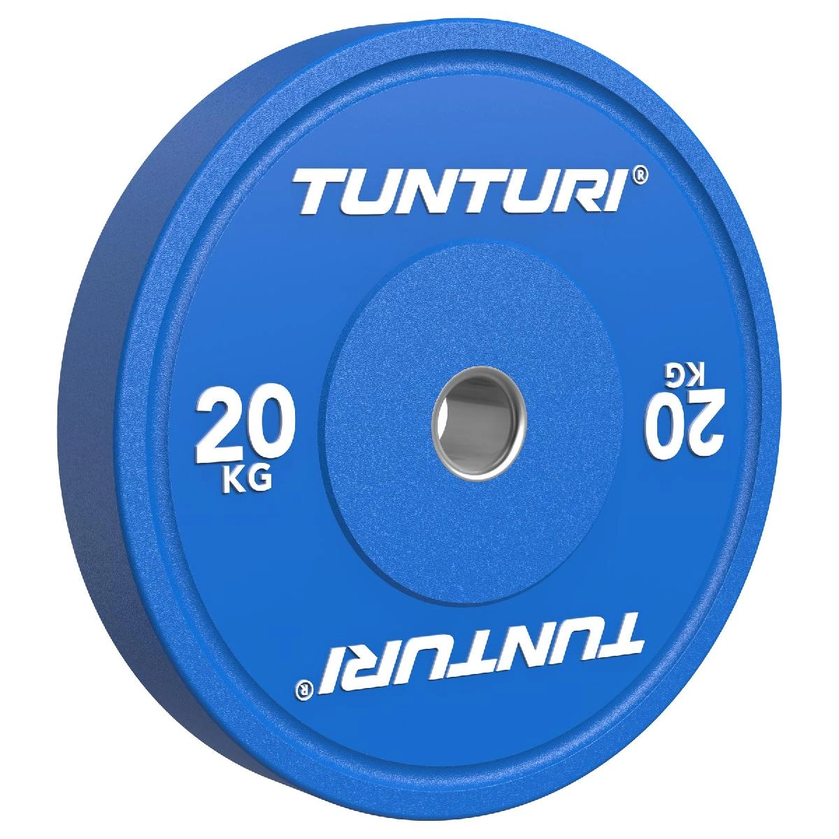Диск бамперный Tunturi Platinum, синий, 20 кг