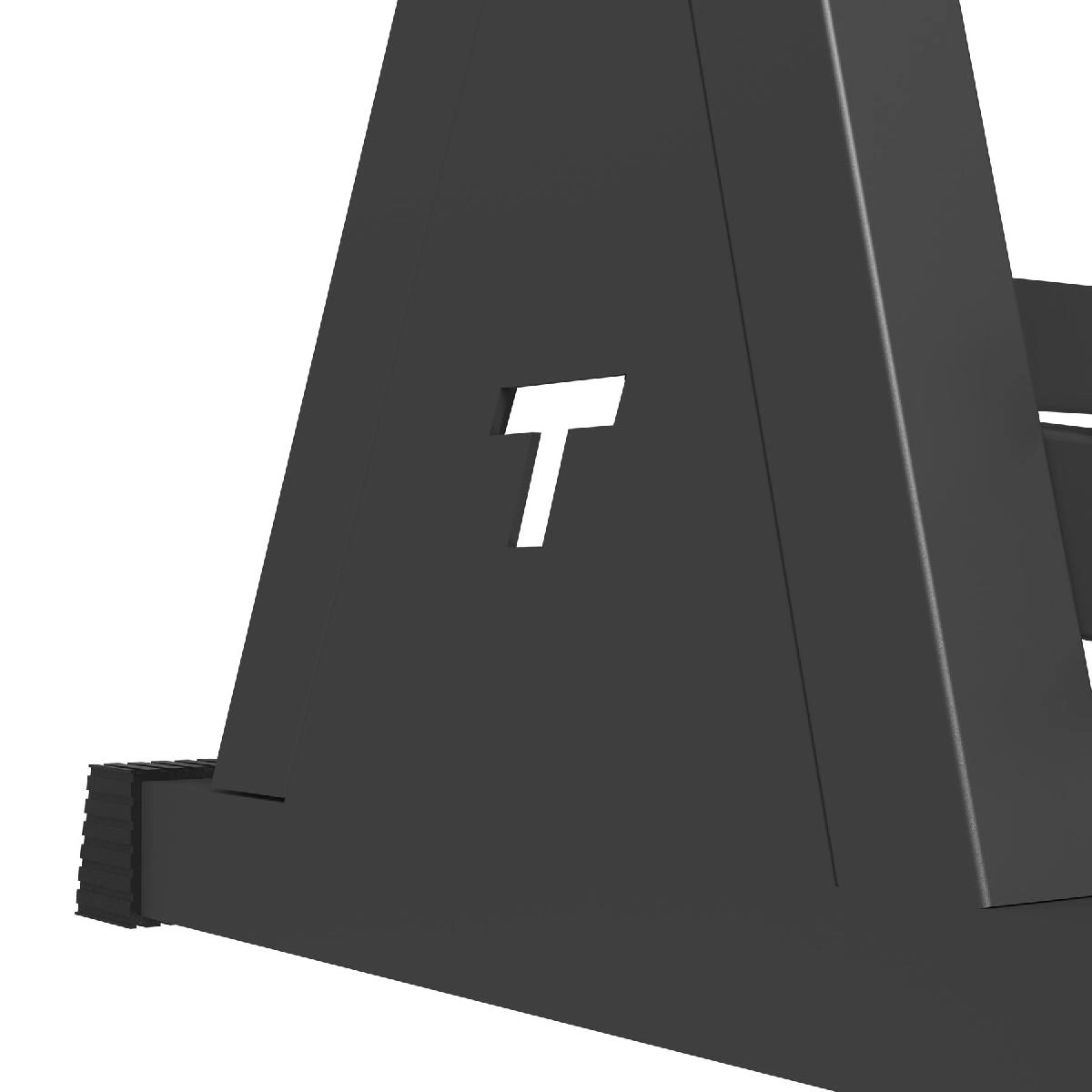 Набор гантелей гексагональных обрезиненных Tunturi Platinum, 2,5–20 кг со стойкой