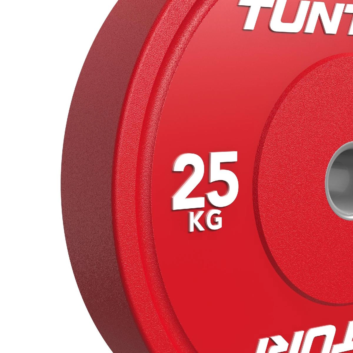 Диск бамперный Tunturi Platinum, красный, 25 кг