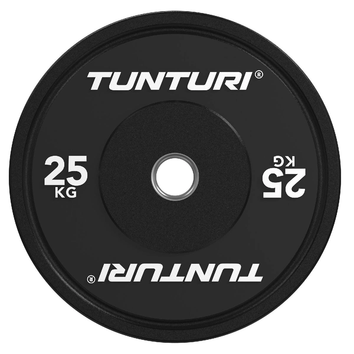 Диск бамперный Tunturi Platinum, черный, 25 кг