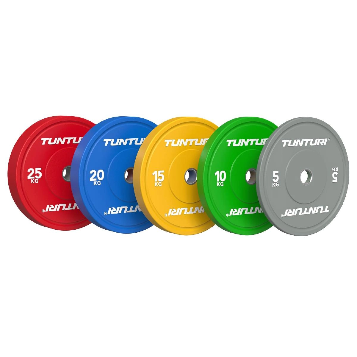 Диск бамперный Tunturi Platinum, зеленый, 10 кг