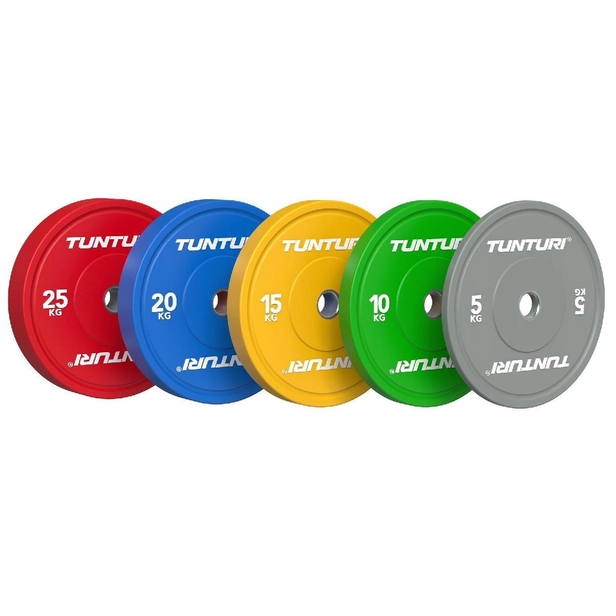 Диск бамперный Tunturi Platinum, синий, 20 кг