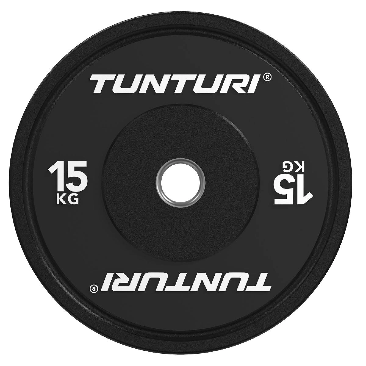 Диск бамперный Tunturi Platinum, черный, 15 кг