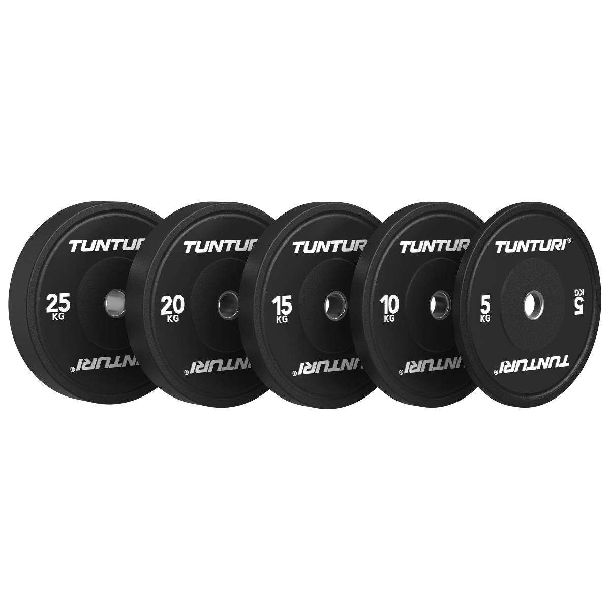 Диск бамперный Tunturi Platinum, черный, 20 кг
