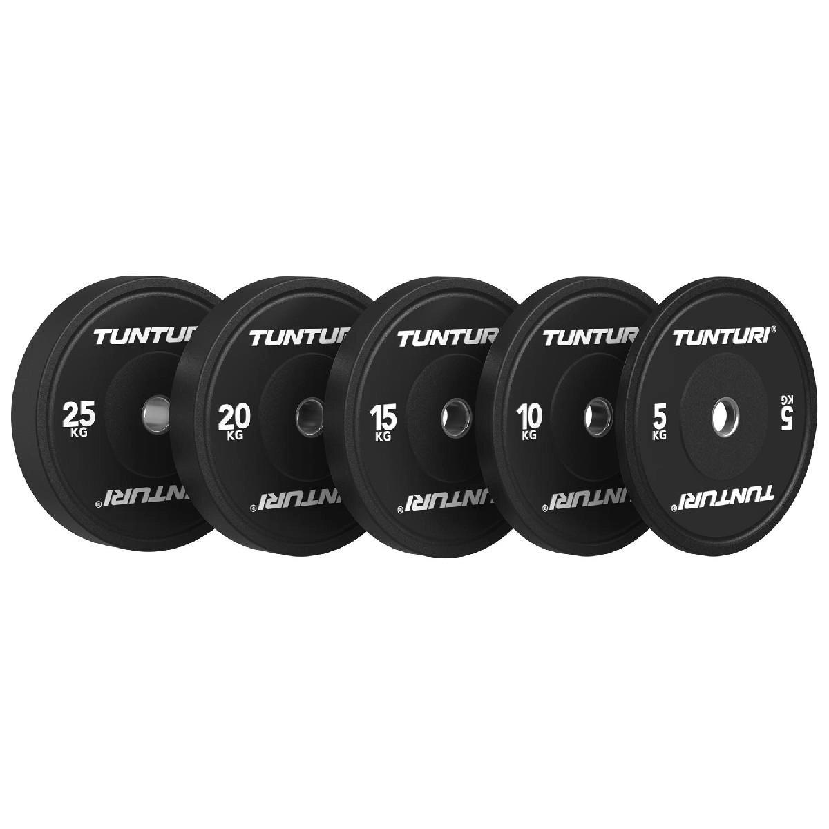 Диск бамперный Tunturi Platinum, черный, 5 кг
