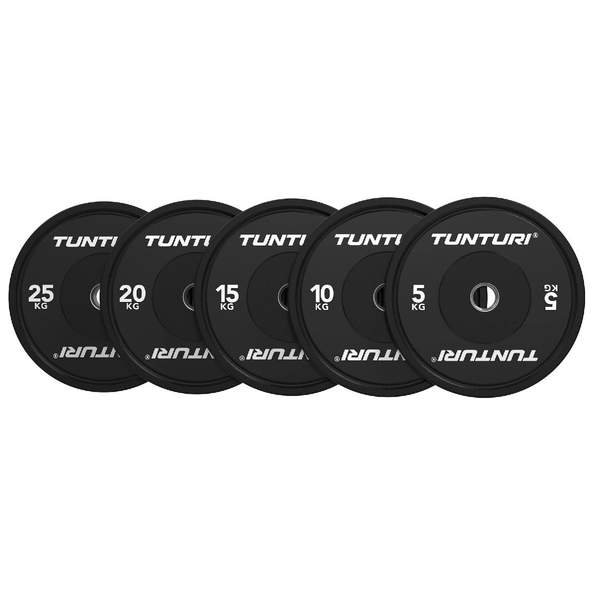 Диск бамперный Tunturi Platinum, черный, 15 кг