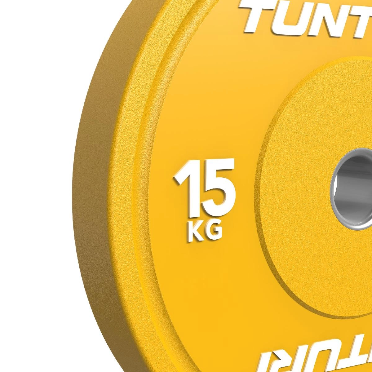 Диск бамперный Tunturi Platinum, желтый, 15 кг