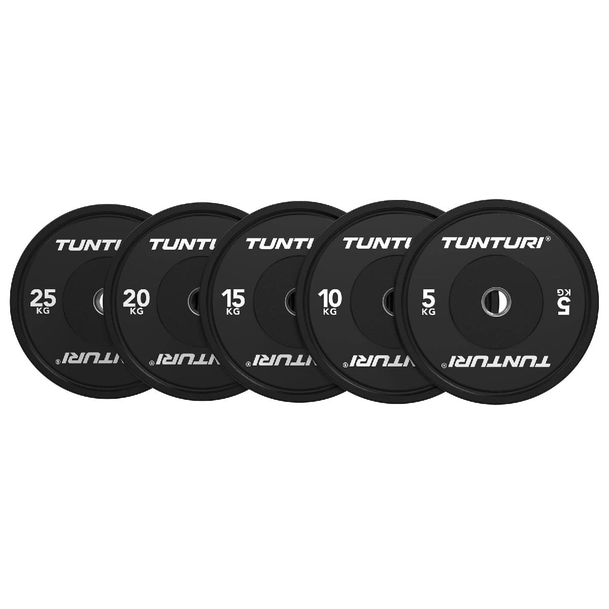 Диск бамперный Tunturi Platinum, черный, 20 кг