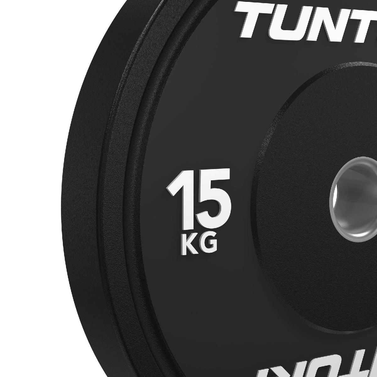 Диск бамперный Tunturi Platinum, черный, 15 кг
