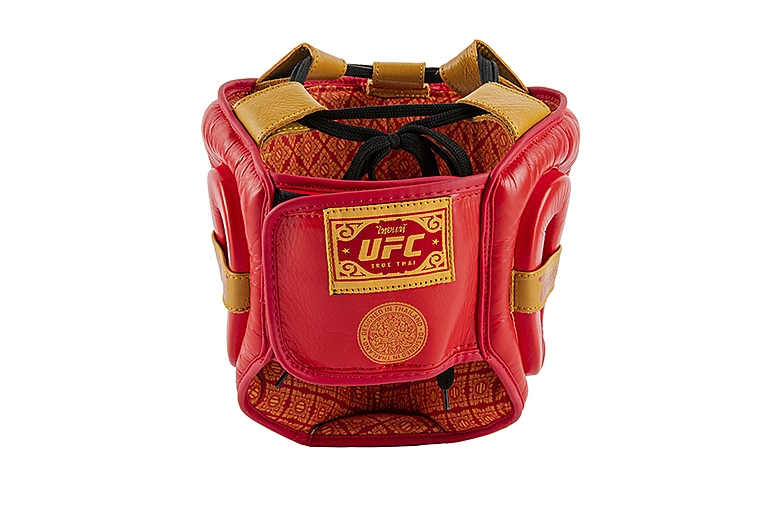 UFC Premium True Thai Шлем для бокса, цвет красный, размер L