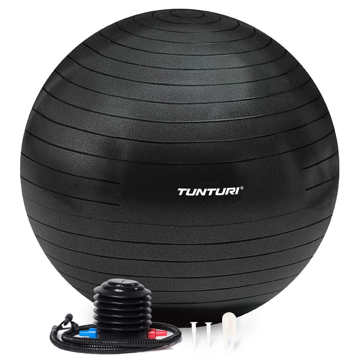 Фитбол Tunturi 90 см, черный, антивзрывной
