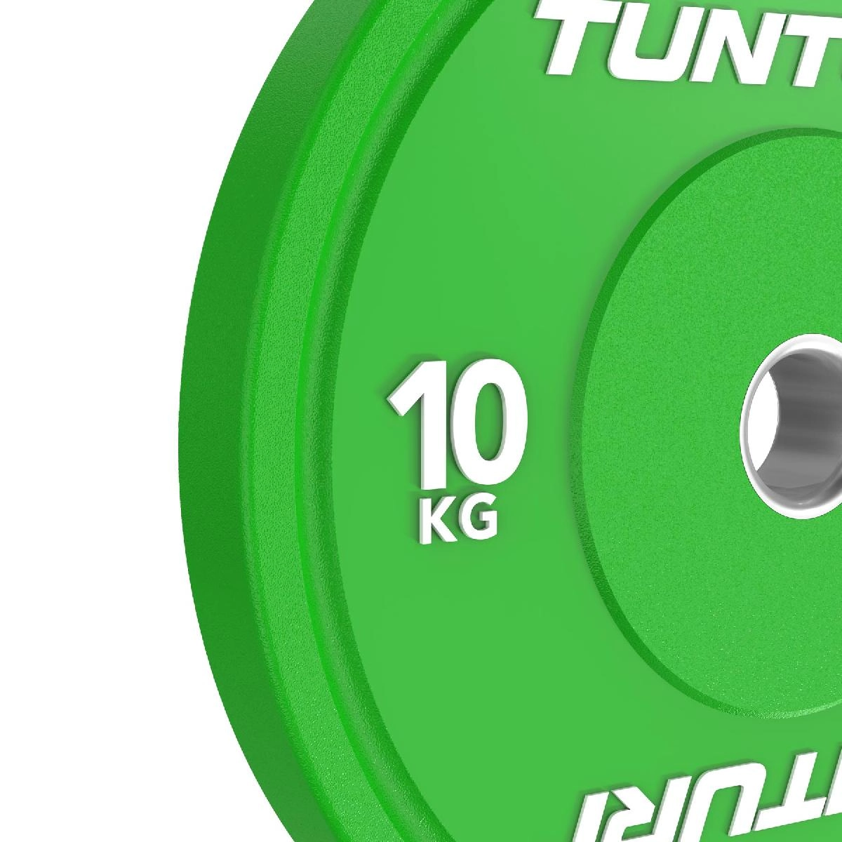 Диск бамперный Tunturi Platinum, зеленый, 10 кг