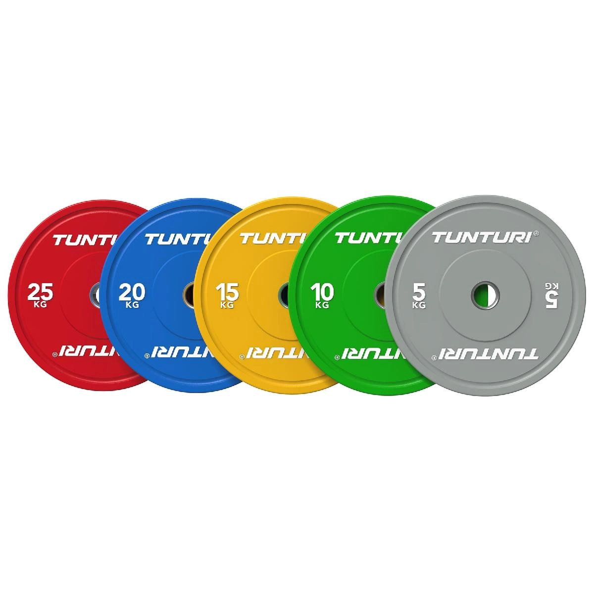 Диск бамперный Tunturi Platinum, красный, 25 кг
