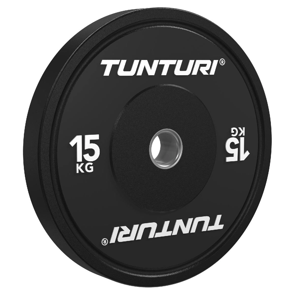 Диск бамперный Tunturi Platinum, черный, 15 кг