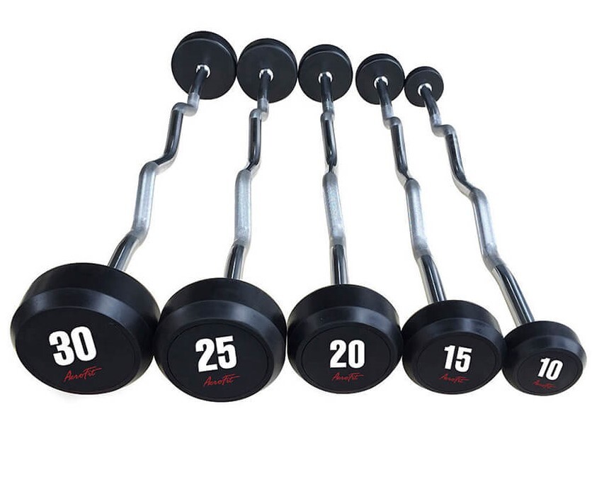 Aerofit Aerofit AFBZ10-30 набор изогнутых обрезиненных штанг