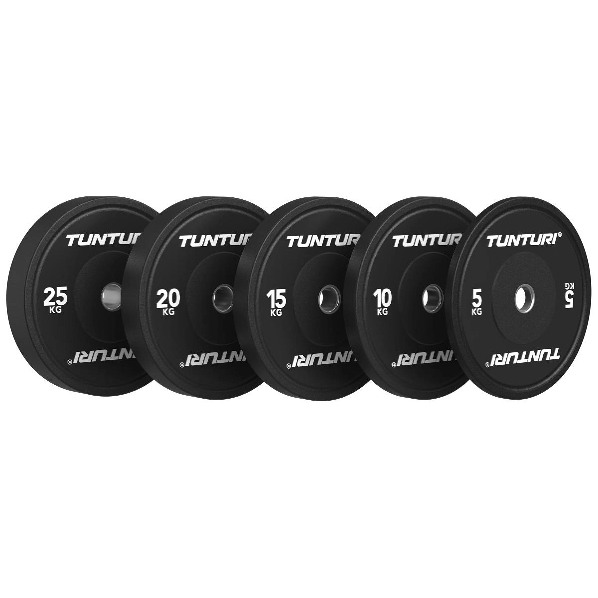 Диск бамперный Tunturi Platinum, черный, 15 кг