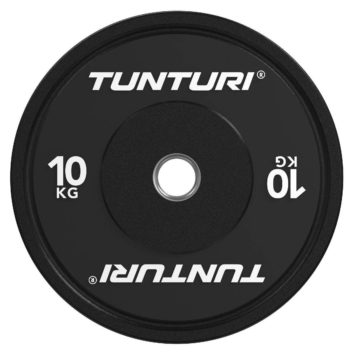 Диск бамперный Tunturi Platinum, черный, 10 кг