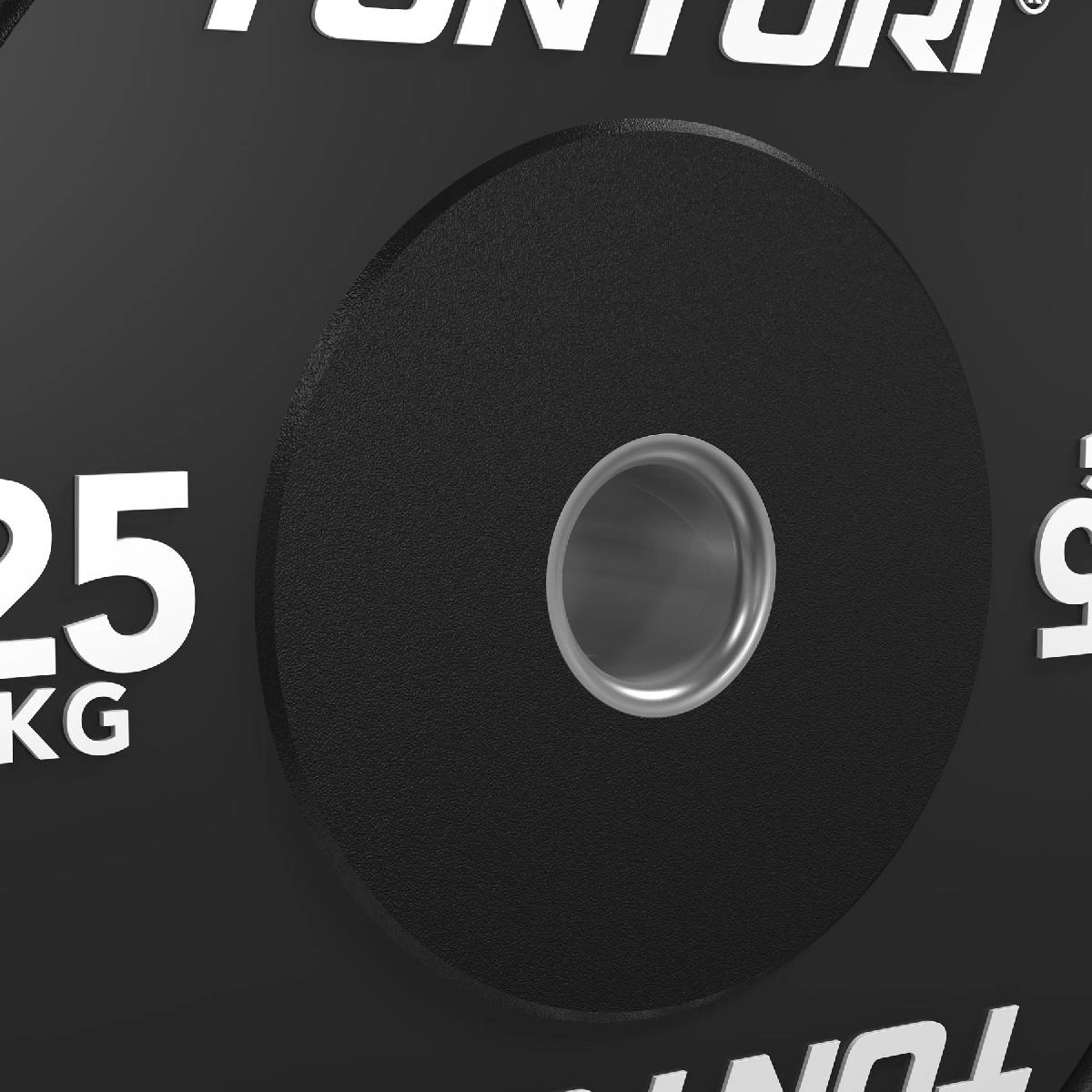 Диск бамперный Tunturi Platinum, черный, 25 кг